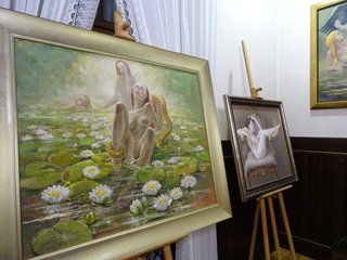 „Obrazy stare i nowe” – wernisaż wystawy Daniela Pieluchy w pałacu Męcińskich w Działoszynie